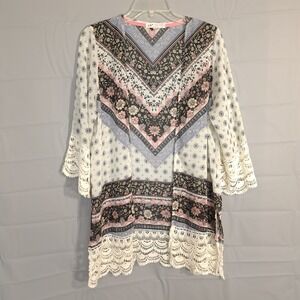 Jolt‎ Women's Cardigan Size M Multicolor Floral Cover-Up